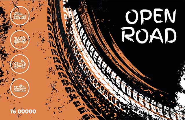 OPEN ROAD card