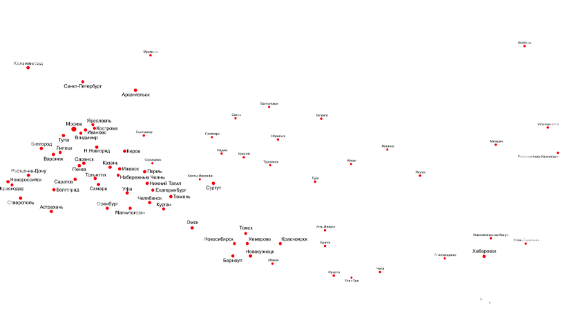 Service zone map